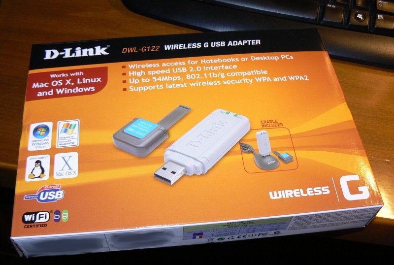 Picture of the D-Link DWL-G122 Wireless USB adapter
